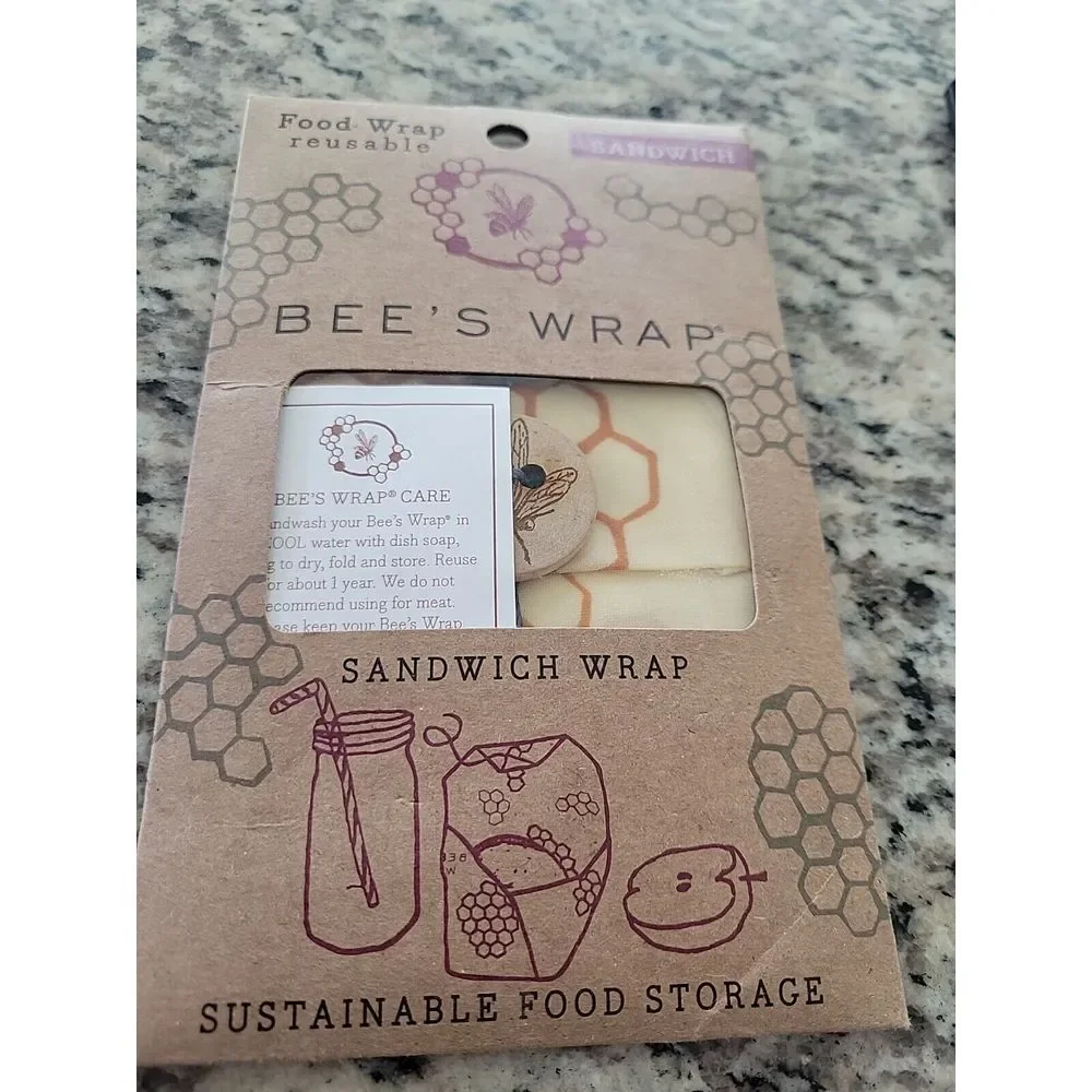 Bee's Wrap‎ Sandwich Wrap, Reusable Food Wrap